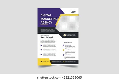 corporate flyer design,vector and template design
