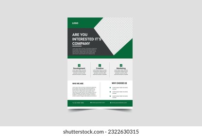 corporate flyer design,vector and template design
