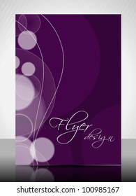 Corporate flyer, poster or cover design with colorful abstract design in bright colors and space for your text. EPS10, Vector Illustration.