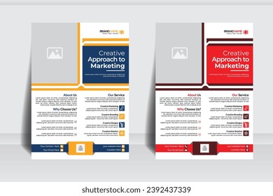 Corporate flyer Simple design Brochure design, cover modern layout, annual report, poster, flyer in A4