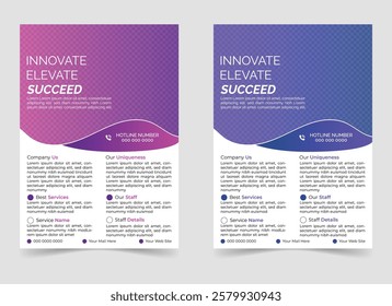 Corporate Flyer Simple and Minimal Design Layout