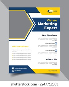 Corporate flyer template or flyer