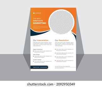 Corporate Flyer Template A4 size,  flyer design Layout template,  Annual, Report, Magazine, Poster, Corporate Presentation, Portfolio, Flyer, infographic, layout, Print ready editable,