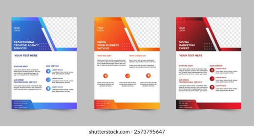 Corporate flyer template A4 Size. business flyer template for marketing