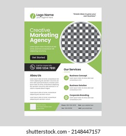 Vorlage für Firmenflyer mit Adobe Illustrator