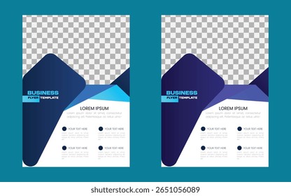 Corporate flyer template for business and company promotion - Powered by Shutterstock - Get 15% off with code: PIKWIZARD15