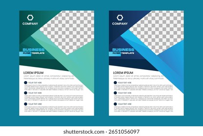 Corporate flyer template for business and company promotion - Powered by Shutterstock - Get 15% off with code: PIKWIZARD15