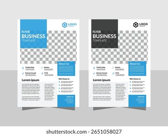 Corporate flyer template for business and company promotion - Powered by Shutterstock - Get 15% off with code: PIKWIZARD15
