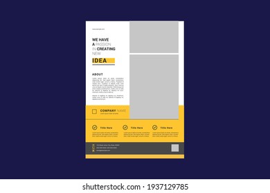 Corporate Flyer Vorlage. Sauberes und elegantes Design