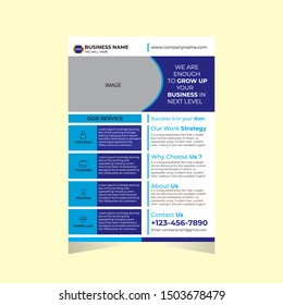 Corporate Flyer Template For Commercial Use, Brochure design, cover modern layout, annual report, poster, flyer in A4 with colorful triangles,
 geometric shapes for tech, science, market with light ba