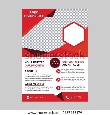 Corporate Flyer Template
Creative and minimalist flyer, perfect for any personal or corporate use, it’s ideal for any company project, you can edit easily this flyer, it’s 100% customizable, all shap