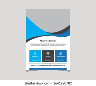 Corporate Flyer Template. Creative and Stylish Design. Easy to use
