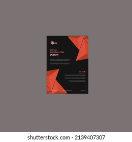 Corporate flyer template design A4.