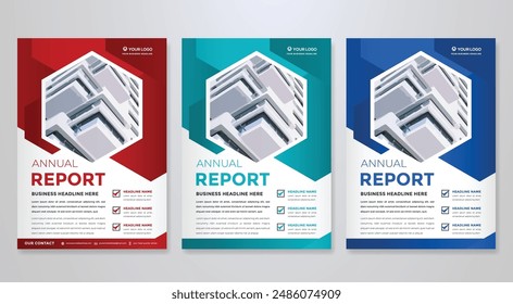 corporate flyer template design in A4 editable layout for business cover and company brochure