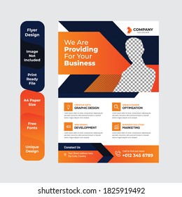 Corporate Flyer Template Design Brochure, Annual Report, Magazine, Poster, Corporate, Flyer, layout modern size A4 Template, Easy to use, and edit