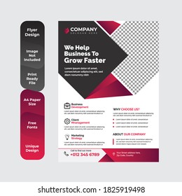 Corporate Flyer Template Design Brochure, Annual Report, Magazine, Poster, Corporate, Flyer, layout modern size A4 Template, Easy to use, and edit