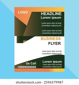 Corporate flyer template design with good look 