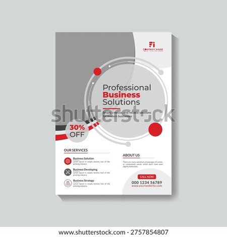 Corporate flyer template design with good look