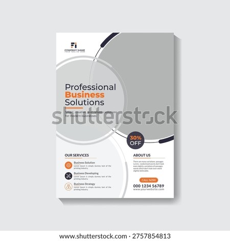 Corporate flyer template design with good look