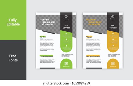 Diseño de plantilla de volante corporativo. 