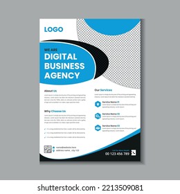 Corporate flyer template design for your company