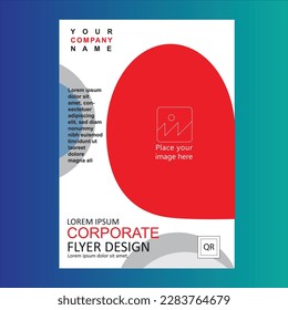 Corporate flyer template design for your business. Vector design template for flyer 