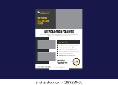 Corporate Flyer Template. Elegant Design. To Promote your business you can use this flyer