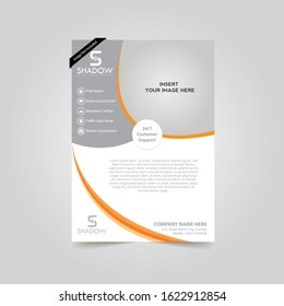 Corporate flyer template Premium Vector