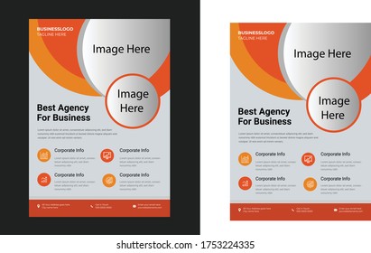 corporate flyer template. This is can be used for any company branding or personal business branding. 