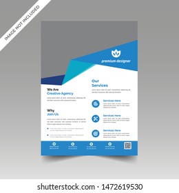 Corporate flyer template.Editable A4 poster for business, education, presentation, website, magazine cover. vector