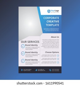 Corporate Flyer Vector Template  Design