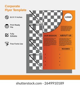 Corporate Flyer vibrate with images 