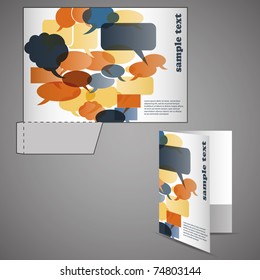 Pasta corporativa com design de corte