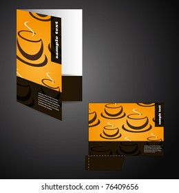 Corporate Folder mit Strichschnitt-Design