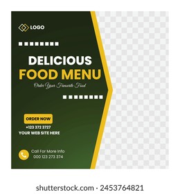 corporate food social media post design