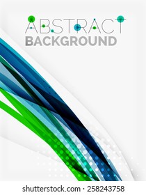 Corporate fresh business wave design, abstract background