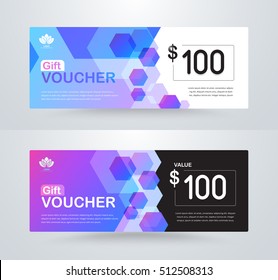 Corporate gift voucher template. luxury gift voucher template. coupon template. vector card design