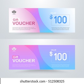 Corporate gift voucher template. luxury gift voucher template. coupon template. vector card design