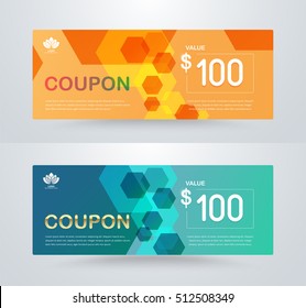 Corporate gift voucher template. luxury gift voucher template. coupon template. vector card design