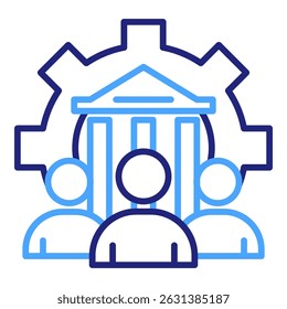 Elemento de ícono de gobierno Corporativa para diseño