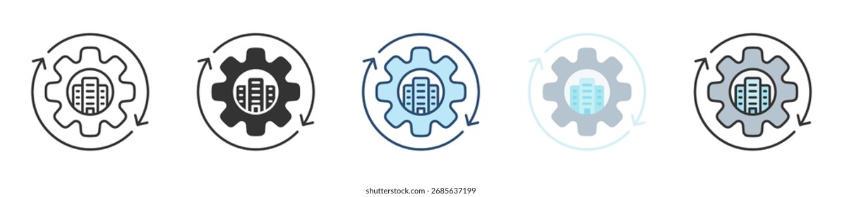 Corporate Governance Icon Set Multiple Style Collection