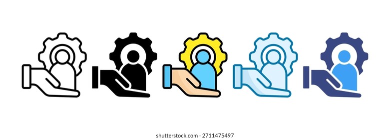 Corporate Governance-Symbol - Sammlung mehrerer Stile festlegen