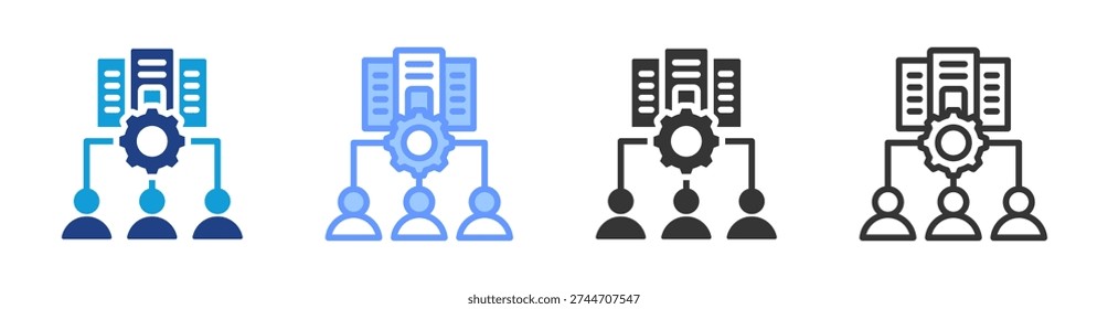 Corporate Governance icon set multiple style collection