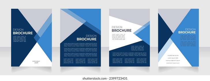 Corporate governance importance blank brochure design. Set of rules. Template set with copy space for text. Premade corporate reports collection. Editable 4 paper pages