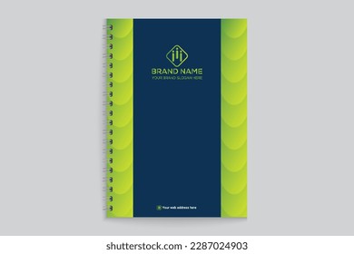 Corporate Green Color Notebook Cover Design