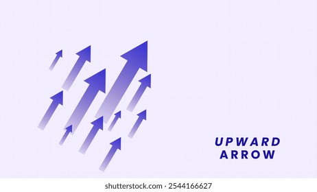 Corporate Growth and Upward Progress Arrow Background Design