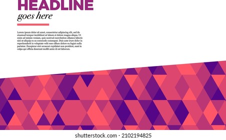 Corporate Header. Trendy abstract vector illustration. Colorful geometric background design. Creative vector banner illustration. Presentation Header