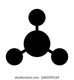 Corporate Hierarchy Diagram Solid Fill Icon