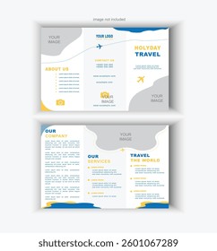 Corporate Holiday Travel Brochure Design Template