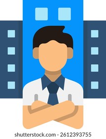 Corporate Icon Flat Vector Illustration